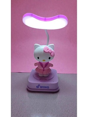 Maison Luré Sevimli Hello Kitty Sallanan Model Masa Gece Lambası Masa ve Gece Lambası