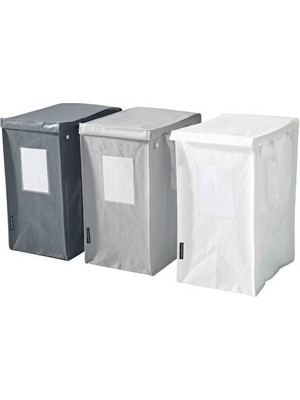 Maison Luré Set Halinde Çok Renkli Çamaşır Sepetleri, 35 Lt Kapasiteli, 3'lü Paket Çamaşır Sepeti