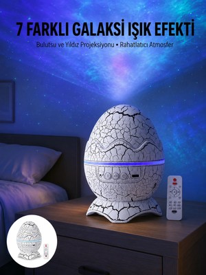 Motto Ticaret Mey Ithalat® Gece Lambası Yumurta Işık Speaker Yeni Nesil Dinozor Yumurtası Görünümlü
