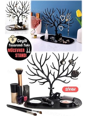 Maison Luré Geyik Temalı Takı Tutucu ile Masaüstü Düzen Makyaj & Takı Organizeri