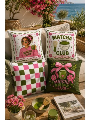 Bertille Home Pop Art Serisi Çift Tarafı Dijital Baskılı  4'lü Kırlent Kılıfı Seti