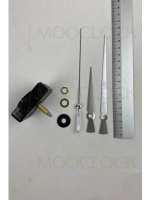 Maison Luré Sessiz Duvar Saati Mekanizması, 22MM Şaft ve Askılı Tasarım