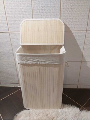 Maison Luré Dikdörtgen Bambu Çamaşır Sepeti - Doğal ve Estetik Saklama Çözümü