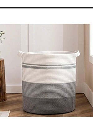 Maison Luré Çok Amaçlı Jüt ve Hasır Sepet - Banyo, Oyuncak ve Düzenleme Için Çok Yönlü Çamaşır Sepeti