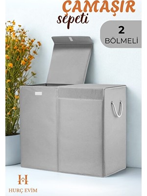 Maison Luré Şır Sepeti, Su Geçirmez ve Kulplu Tasarım Çamaşır Sepeti
