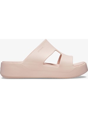Crocs Getaway Platform H-Strap Kadın Bej Terlik.6ur