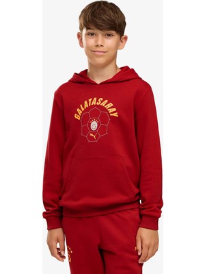 Puma Galatasaray 26/27  Çocuk Kırmızı Kapüşonlu Üst.01