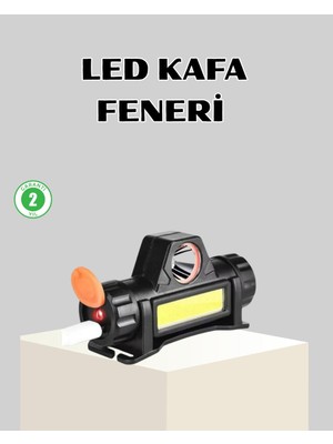 Hsc Bilişim Kamp ve Doğa Için Şarjlı LED Baş Feneri – Mıknatıslı Su Geçirmez