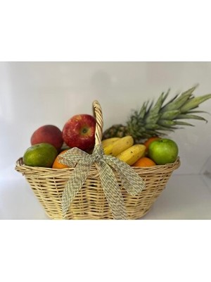 Maison Luré Nişan ve Düğün Süsleme Için Hasır Meyve Sepeti