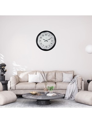 ForWhat Büro Ev Ofis Dekoru Için 52CM Siyah Siyah Klasik Heritage Duvar Saati