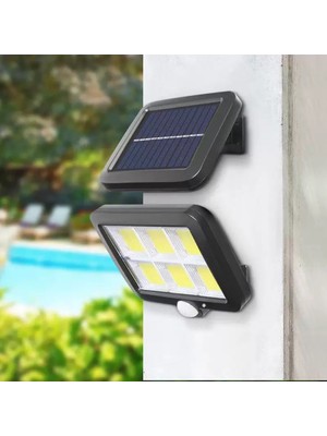 ForWhat Büro Ev Ofis Bahçe Duvarı Için Solar Şarjlı 120COB 3mod Kumandalı Lamba