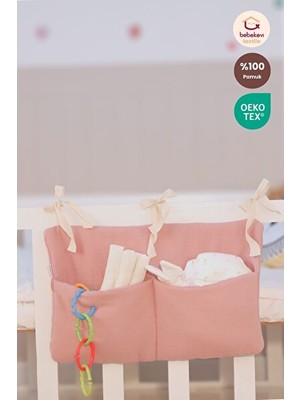 Maison Luré Oeko-Tex Sertifikalı Müslin Yanı Organizer Bebek Bakım Çantası