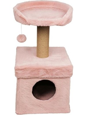 Maison Luré Pembe Kedi Oyun ve Tırmalama Platformu - Eğlence ve Tırmalama Bir Arada Kedi Tırmalaması