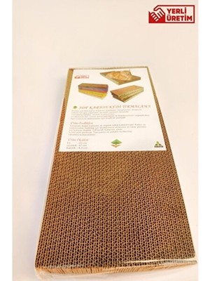 Maison Luré Düz Karton Kedi Tırmalama Tahtası - 23X47X4 cm Kedi Tırmalaması
