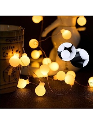 Maison Luré Yılbaşı Temalı Minik Top LED Işıklar - 20'li Set Masa ve Gece Lambası