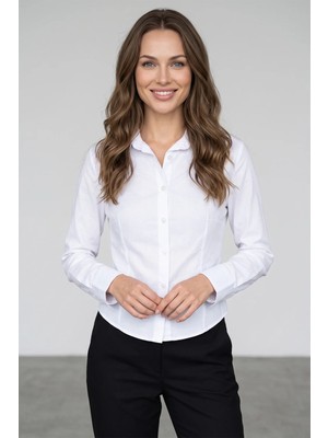 FullaModa Basic Pensli Slim Fit Gömlek