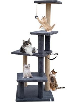Maison Luré Çok Katlı Büyük Boy Kedi Tırmalama, Eğlenceli ve Dayanıklı Kedi Tırmalaması