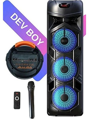 Maison Luré Büyük Boy Işıklı Party Bluetooth Hoparlör, Taşınabilir ve Şarjlı Ses Sistem