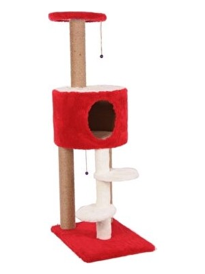 Maison Luré Kırmızı Platformlu Kedi Tıım Kedi Tırmalaması