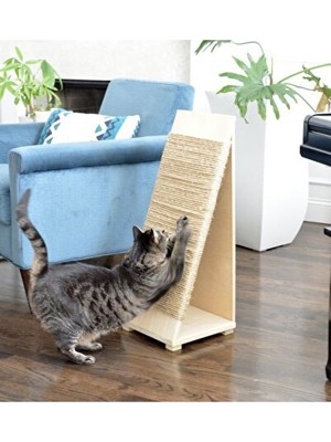 Maison Luré Doğal Ağaç Kedi Tırmalama Tahtası - ve Estetik Tasarım Kedi Tırmalaması