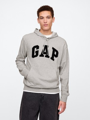 Gap Erkek Gri Gap Logo Fransız Havlu Kumaş Sweatshirt