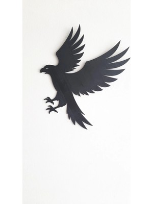 Empressco Şık Pençeli Kartal Plastik Yapışkanlı Çerçevesi Duvar Aksesuarı Duvar Dekorasyon Süsü (24X20 Cm)