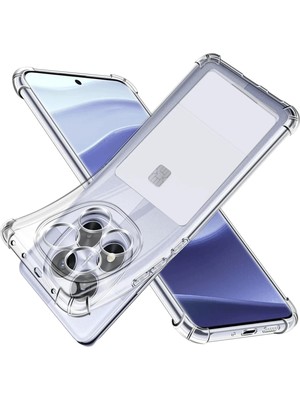 Muratech Newface Xiaomi Redmi Note 14 Pro 4g Kılıf Kart Şeffaf Silikon - Şeffaf