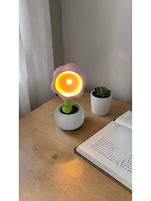 Maison Luré Mini Çiçek Tasarımlı Gece Lambası 10CM Masa ve Gece Lambası