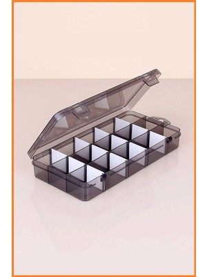 Empressco 15 Bölmeli Takı Organizeri Füme, 10X20 cm