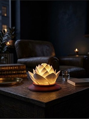Maison Luré Lotus Çiçeği Tasarımlı LED Gece Lambası - Sıcak ve Şık Atmosfer Masa ve Gece Lambası