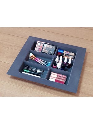 Empressco Makyaj Organizeri Çekmece Içi Takı Organizer Kutusu Mürdüm 40X45 Mücevher Aksesuar Organizeri