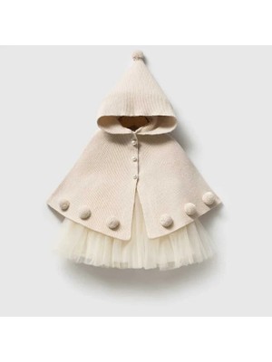 ministok Snow Belle Pançolu Kız Bebek Özel Gün Elbisesi(2'li Takım)