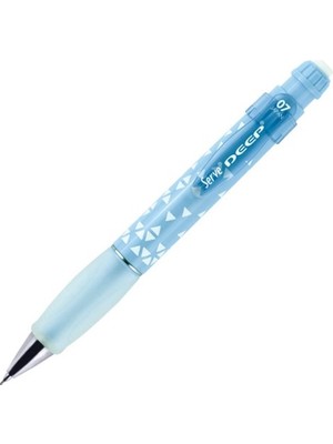 Serve Deep Gök Mavi Üçgen Baskılı Versatil Kalem 0.7 mm