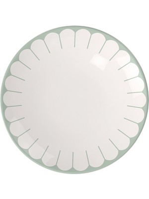 Villeroy & Boch Fleur Vert Yeşil Porselen Pasta Tabağı 21 cm