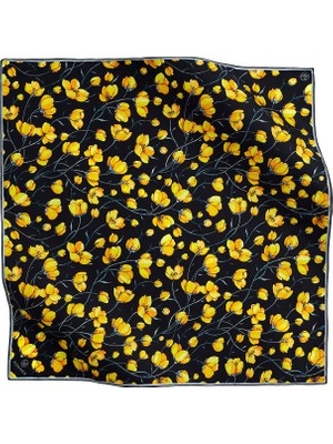 Poanes Twill Çift Baskılı Ipek Eşarp