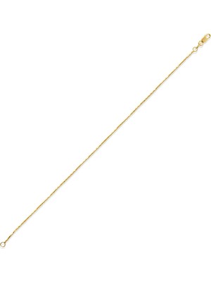 Safir Mücevher 14 Ayar Altın Unisex Zincir Bileklik