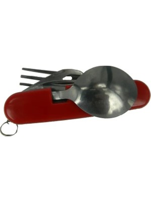 İlk El Grup K 524 Rd Çok Amaçlı Çakı (Çatal, Kaşık, Bıçak) 9cm - Plastik Gövde