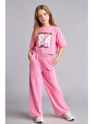 DeFacto Sweatshirt Kumaşı 2'li Takım Kız Çocuk E6413A826AU