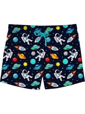 Slipstop Ellon Short Siyah Çocuk Mayo