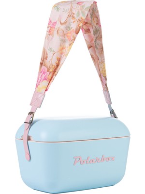Polarbox Prinkstyle Flower Pink Kayışlı Mavi Pembe Soğuk ve Sıcak Tutucu Thermo Çanta 12 Lt