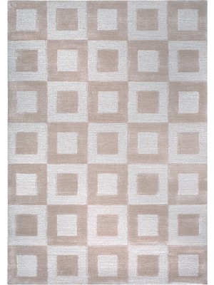 Loominology Rugs Custom Made Bej Desenli Exclusive Yün Viskoz Halı