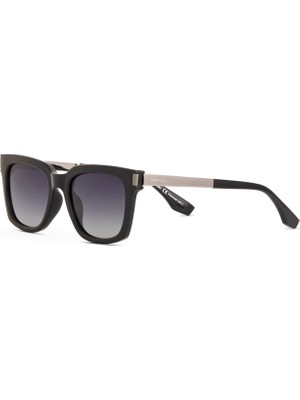 Despada Ds 2373 C2 Siyah Gri Asetat Metal Unisex Güneş Gözlüğü