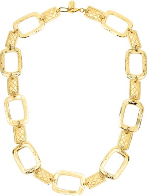 Berrin Özkan Golden Frame Kadın Altın Kaplama Kolye