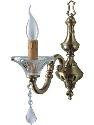 Bakara Collection Evoque Eskitme Pirinç Döküm Bronz Tek Kollu Aplik
