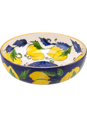 Feeling Good Inside Amalfi Coast Collection Handmade Kobalt Seramik Salata Kasesi