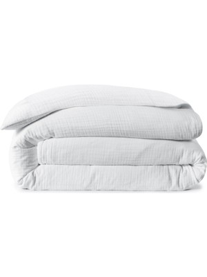 L’appartement Plush Airply White Pamuklu King Size Nevresim 240 x 220 cm