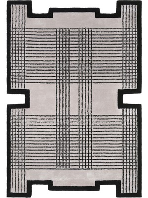 Loominology Rugs Custom Made Bej Desenli Exclusive Yün Viskoz Halı