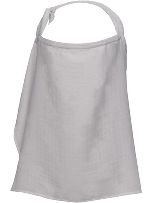 Deux Lapins %100 Pamuk Cotton Grey Müslin Bebek Emzirme Önlüğü
