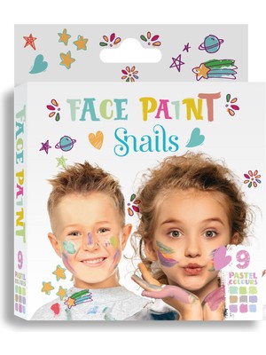 Snails Pastel Renkler Yüz Boyama Paleti