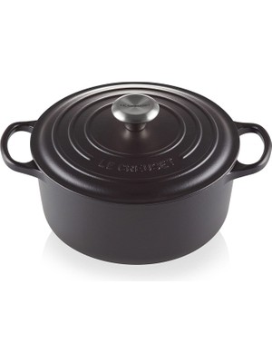 Le Creuset Imza Koleksiyonu Mat Siyah Döküm Tencere 24 cm